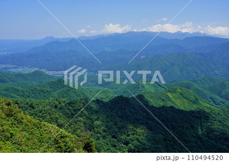七ヶ岳からの二岐山と那須連山 七ヶ岳からの二岐山と那須連山 110494520