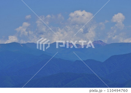 七ヶ岳山頂からの那須連山 七ヶ岳山頂からの那須連山 110494760