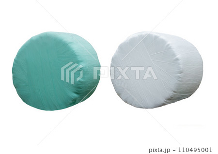 haylage in packaging isolated on white background 110495001