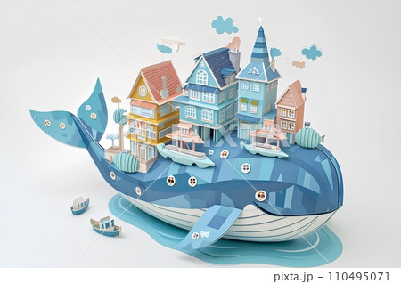 鯨の背に街づくり 110495071