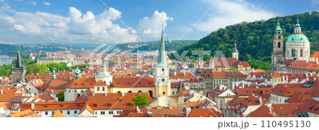 Prague cityscape, view of the old town, Czech Republic Prague cityscape, view of the old town, Czech Republic 110495130