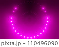 Digital generated abstract background with glowing purple circles background 110496090