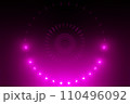 Digital generated abstract background with glowing purple circles background 110496092