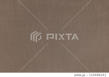 Texture background of brown linen fabric, cloth surface, weaving of natural cotton fabric 110496241
