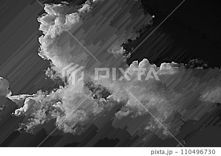 3D画像パステル調アート真夏の入道雲積螺雲2 3D画像パステル調アート真夏の入道雲積螺雲2 110496730