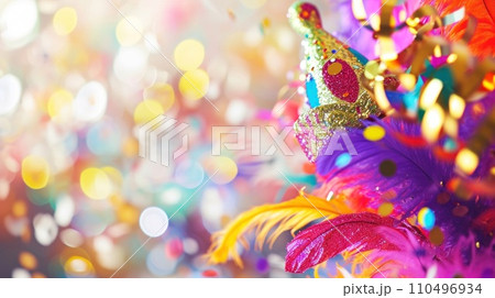 Colorful Parade Extravaganza background with copy space 110496934
