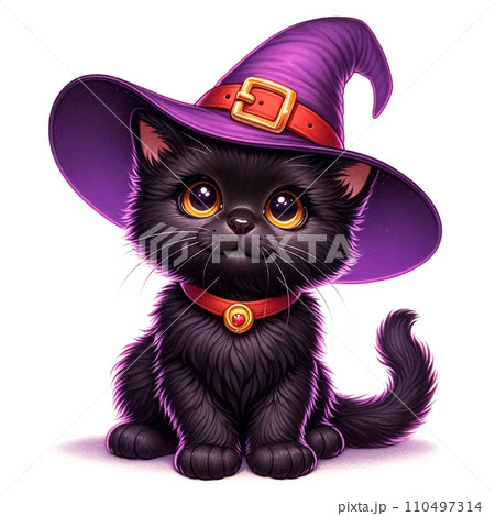 子猫魔女帽子 110497314