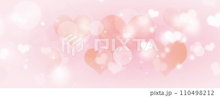 pink lovers heart banner 110498212