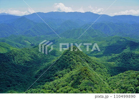 七ヶ岳からの大左飛山 110499890