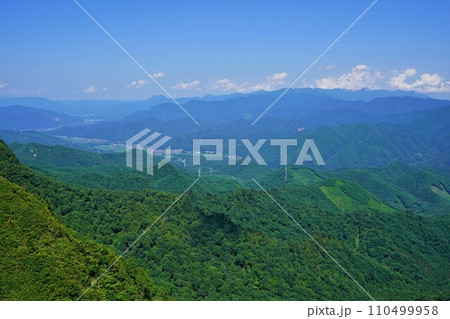 七ヶ岳山頂からの二岐山・那須連山 七ヶ岳山頂からの二岐山・那須連山 110499958