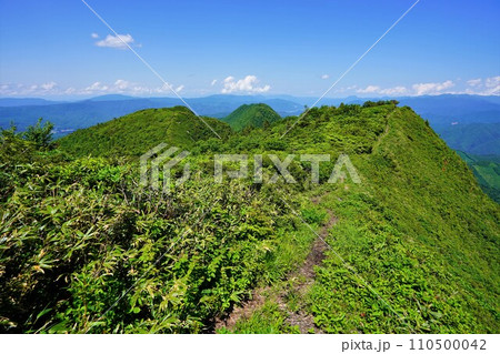 七ヶ岳稜線の登山道 七ヶ岳稜線の登山道 110500042