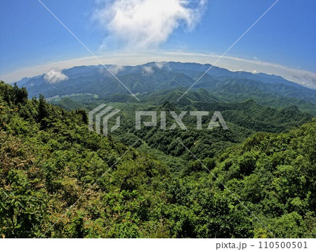 七ヶ岳からの二岐山・那須岳・大左飛山・高原山 110500501