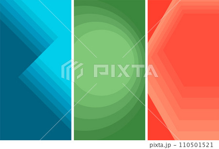 Bright minimal geometric abstract vertical banners Bright minimal geometric abstract vertical banners 110501521