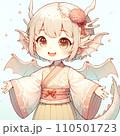 龍が擬人化した可愛い女の子 110501723