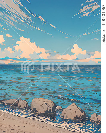 青い海と空 110501967