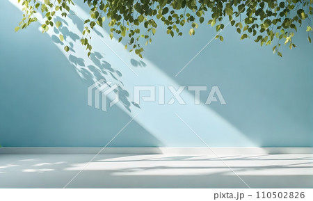 A light background with shadows on the wall for product presentations 110502826