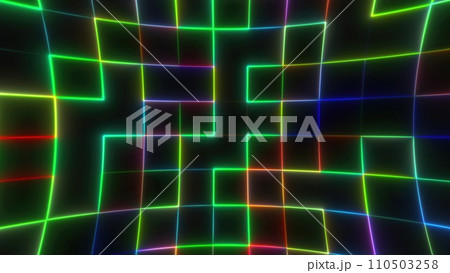 Abstract neon room 110503258
