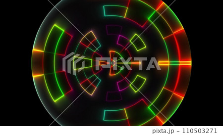 Abstract circle neon Abstract circle neon 110503271