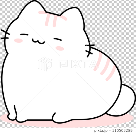 cute, chubby, pet, animal, cat, funny, adorable, happy, kitten, kitty, cartoon, background, beautiful, baby, fat, illustration, art, wallpaper, drawing, greeting, sweet, card, vector, kid, portrait, 110503289