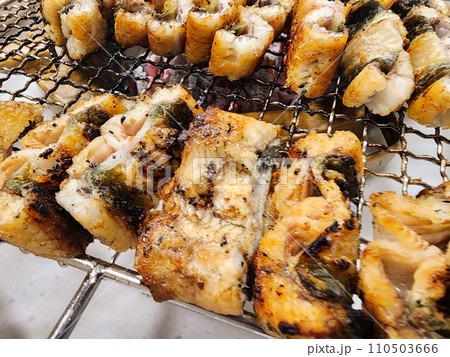 Korean food. Charcoal grilled eel Korean food. Charcoal grilled eel 110503666