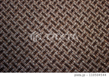 Texture of fabric with oblique stripes - natural material 110504544