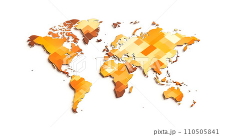 Textured world, A rich and intricate map illustration Textured world, A rich and intricate map illustration 110505841