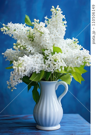 White lilac flowers in a vase White lilac flowers in a vase 110506149