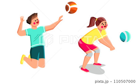 volleyball player vector volleyball player vector 110507000
