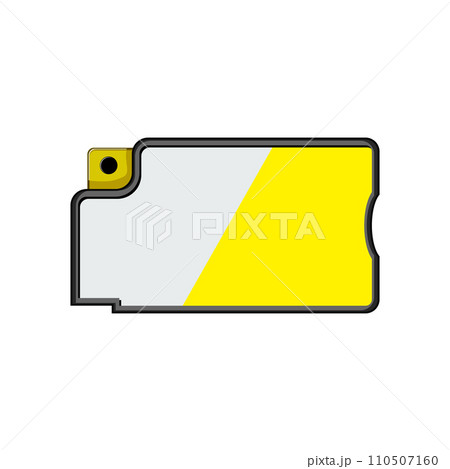 black ink cartridge cartoon vector illustration 110507160