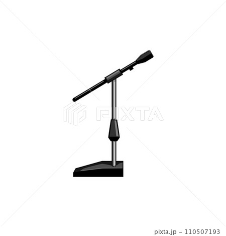 audio microphone stand cartoon vector illustration audio microphone stand cartoon vector illustration 110507193