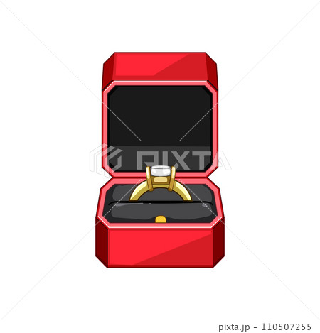 romance proposal ring box cartoon vector illustration romance proposal ring box cartoon vector illustration 110507255