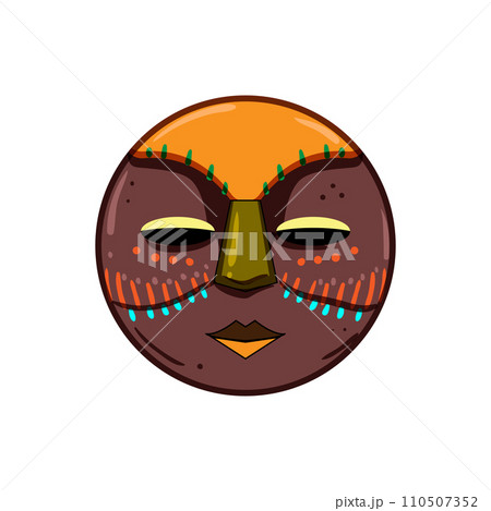 tiki tribal mask cartoon vector illustration tiki tribal mask cartoon vector illustration 110507352