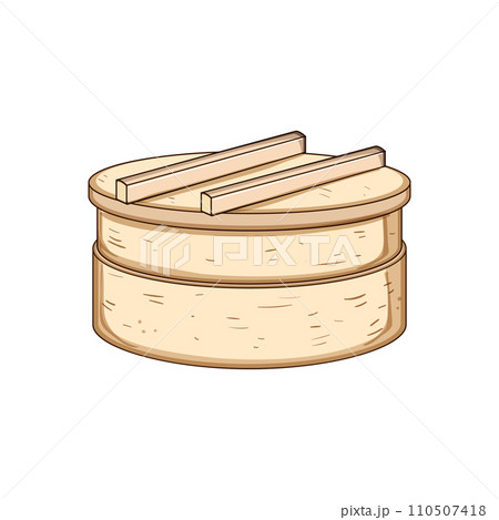 chinese bamboo steamer cartoon vector illustration chinese bamboo steamer cartoon vector illustration 110507418
