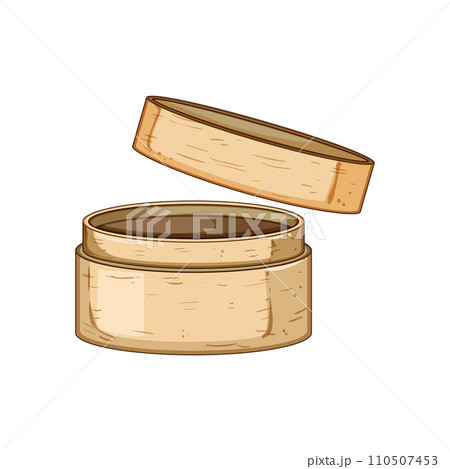 dumpling bamboo steamer cartoon vector illustration 110507453