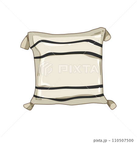 furniture boho pillow cartoon vector illustration 110507500