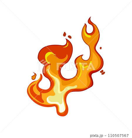 glow flame cartoon vector illustration glow flame cartoon vector illustration 110507567