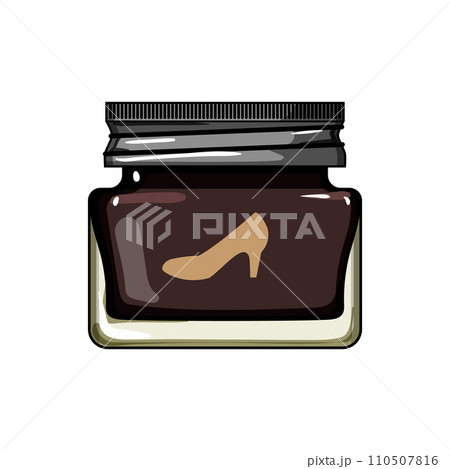shine shoe polish cream cartoon vector illustration 110507816