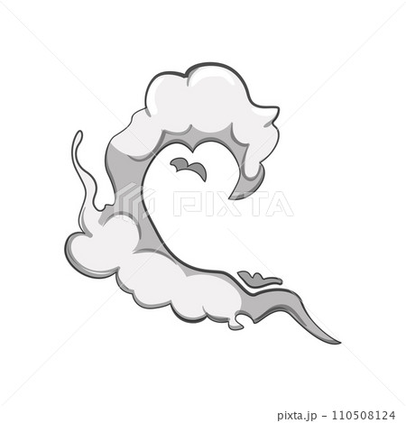 smoke cloud cartoon vector illustration 110508124