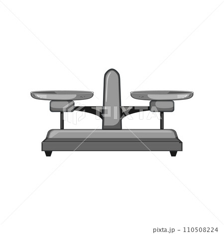 weigh balance scale cartoon vector illustration 110508224