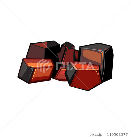 food fire charcoal cartoon vector illustration 110508377