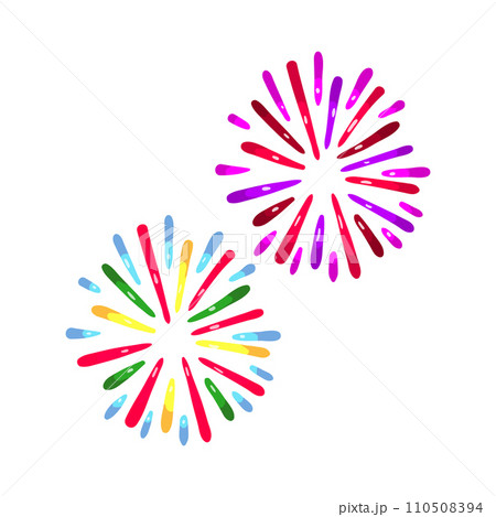 display firework cartoon vector illustration 110508394