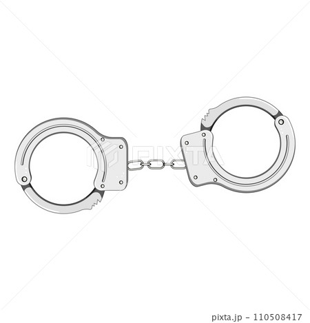 jail handcuffs cartoon vector illustration jail handcuffs cartoon vector illustration 110508417