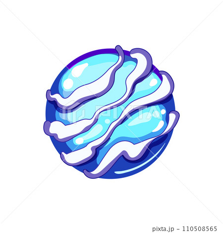 crystal magic ball sphere cartoon vector illustration 110508565
