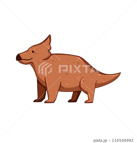 cute dinosaur character cartoon vector illustration 110508992