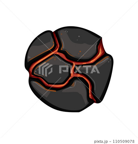 lightning fire ball cartoon vector illustration 110509078