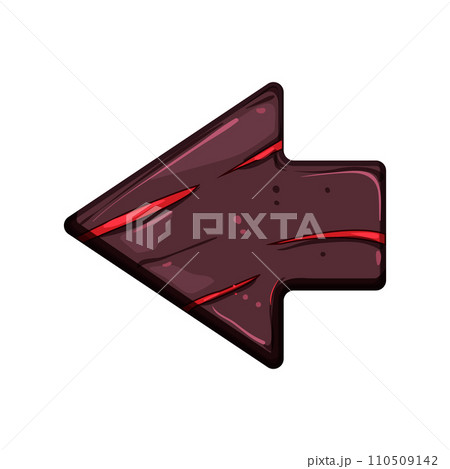 frame lava game button cartoon vector illustrationのイラスト素材 [110509142 ...