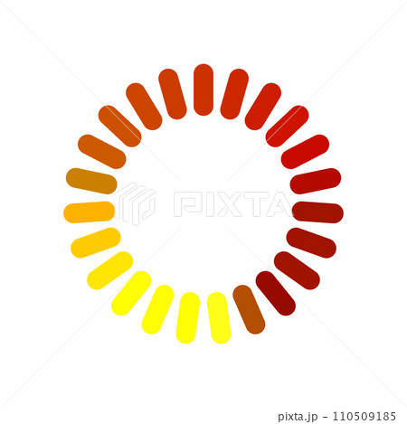 upload progress bar round cartoon vector illustration 110509185