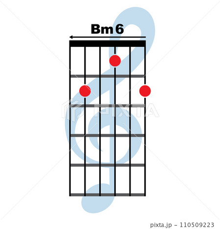 Bm6 guitar chord iconのイラスト素材 [110509223] - PIXTA