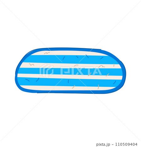 roll bath mat cartoon vector illustration 110509404