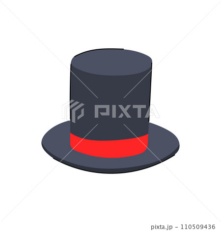 magic cylinder hat cartoon vector illustration 110509436
